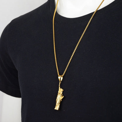 14-karat gold Statue of Liberty necklace