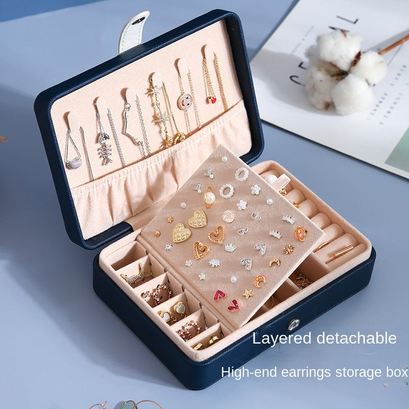 Portable PU minimalist jewelry box