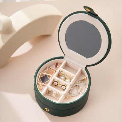 Button Half Round Jewelry Box