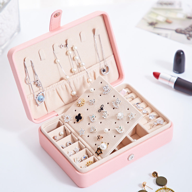 Portable PU minimalist jewelry box