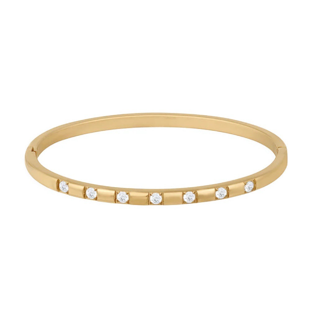 14K Gold Diamond Multi Overlap Bracelet