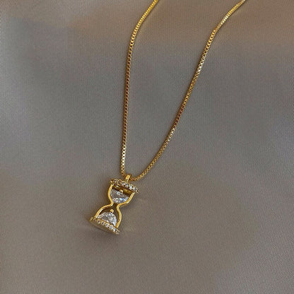 14K Gold Hourglass Necklace