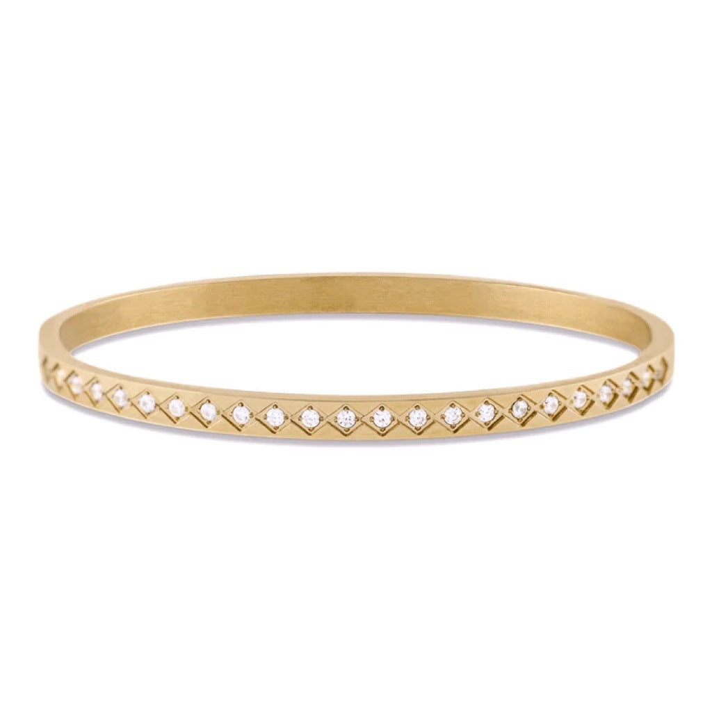 14K Gold Diamond Multi Overlap Bracelet