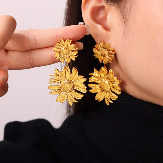 Chic Geometric Texture Earrings