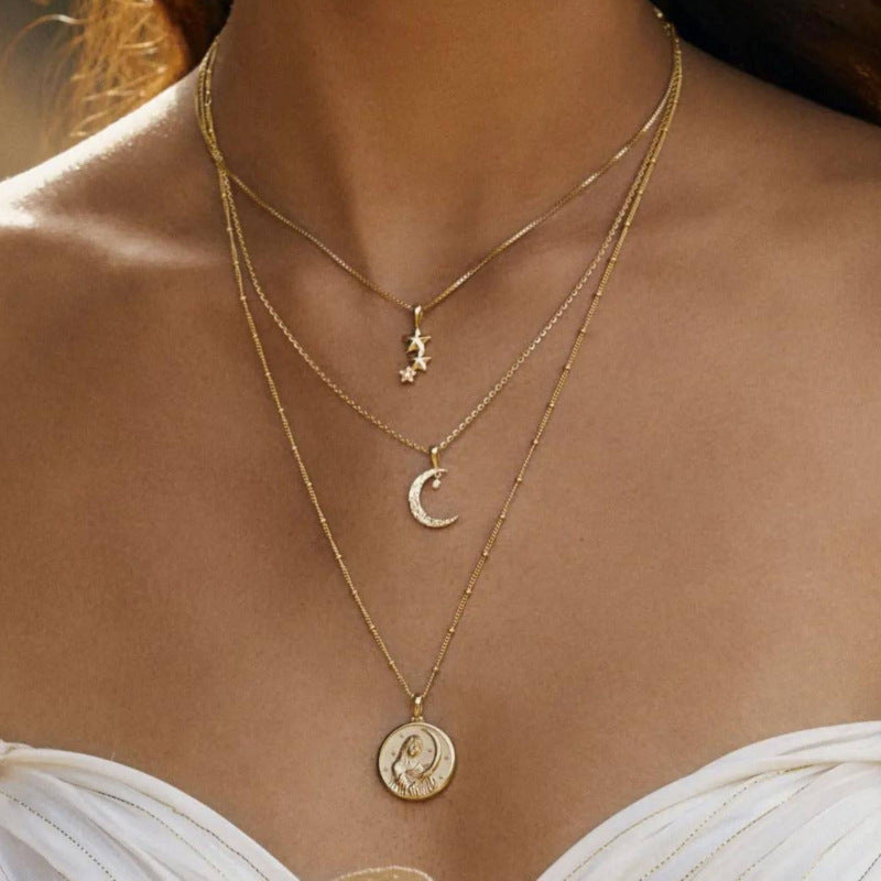 14k Golden Moon Pendant